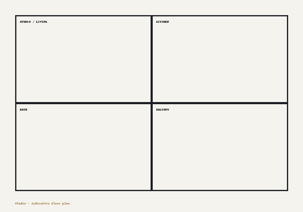 Studio floor plan